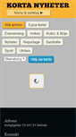 Mobile Screenshot of kortanyheter.se